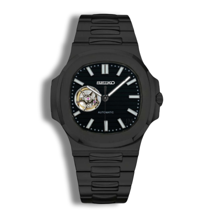 Seiko Mod Nautilus Noir
